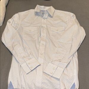 Wrangler Men's White Patterned Shirt